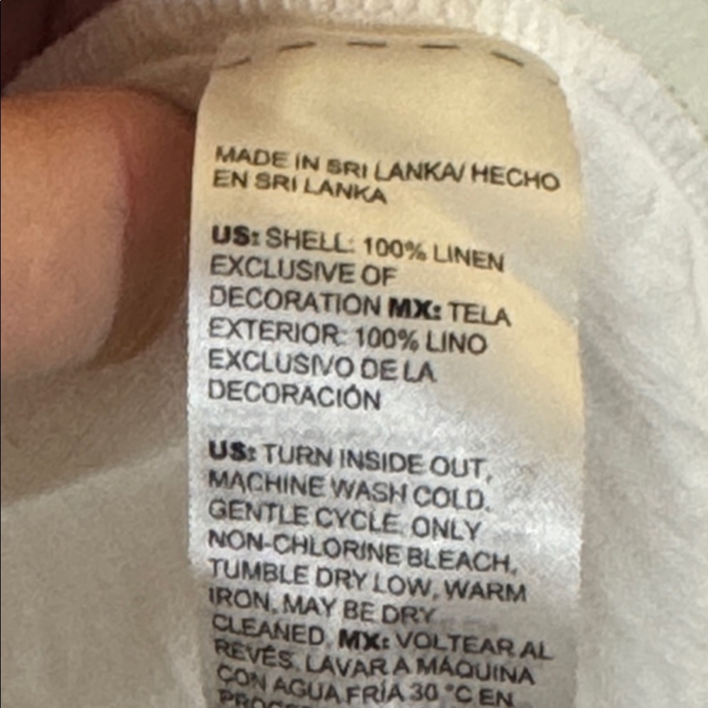 Chico's Linen Embroidered Palms Dress. - Picture 8 of 8